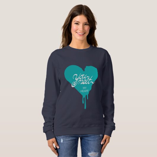 "Je voelt mijn hart" Sweatshirt (Voorkant volledig)