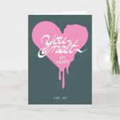 Je voelt mijn hartkaart (Valentijnsdag) Kaart (Voorkant)