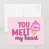 Je voelt mijn hartkloppingen en grappige Valentijn Briefkaart (Voorkant / Achterkant)