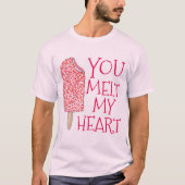 Je voelt mijn Valentijnsdag Popsicle T-shirt (Voorkant)