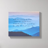 Je voetstappen Home | Forever New Love Poem Canvas Afdruk (Voorkant)