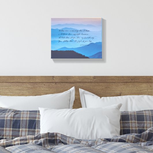 Je voetstappen Home | Forever New Love Poem Canvas Afdruk (Insitu (Slaapkamer))