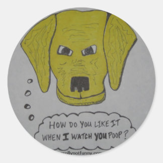 Je volgen ronde sticker