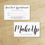 Je volgende afspraak - Minimalistisch aantal herin Afsprakenkaartje