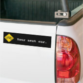 Je volgende auto bumpersticker (Op Truck)