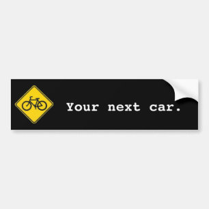 Je volgende auto bumpersticker