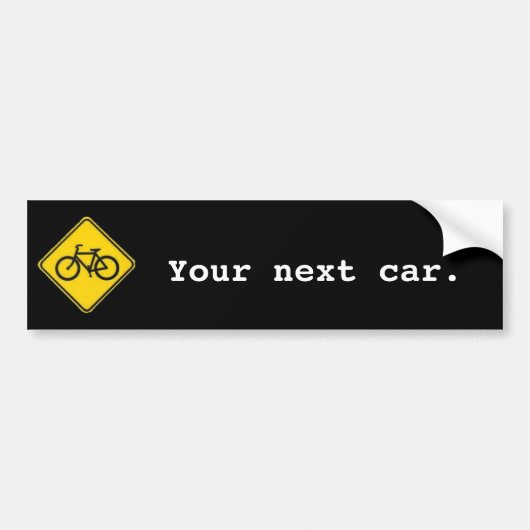 Je volgende auto bumpersticker (Voorkant)
