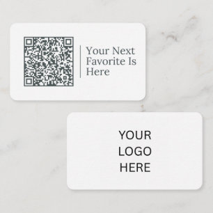 Je volgende favoriet is hier QR-code en logo Visitekaartje
