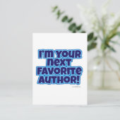 Je volgende favoriete auteur briefkaart (Staand voorkant)