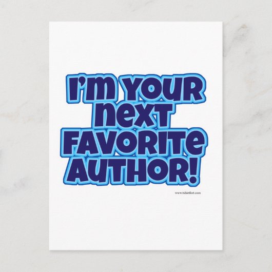 Je volgende favoriete auteur briefkaart (Voorkant)