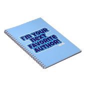 Je volgende favoriete auteur notitieboek (Rechterzijde)