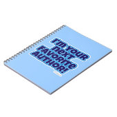 Je volgende favoriete auteur notitieboek (Linkerzijde)