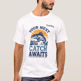 Je volgende grote vangst visillustratie t-shirt