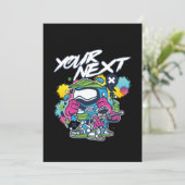 Je volgende paintballspeler Paintball Game Marker Kaart (Staand voorkant)