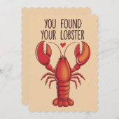 Je vond je kreeft grappig huwelijk feestdagenkaart (Voorkant / Achterkant)