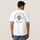Je Voorbeeld T-Shirt met Aangepaste Tekst en QR Co (Achterkant volledig)