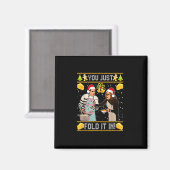 Je vouwt het gewoon in Kerstmis Magneet (Voorkant / Achterkant)