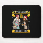 Je vouwt het gewoon in Kerstmis Muismat (Voorkant)