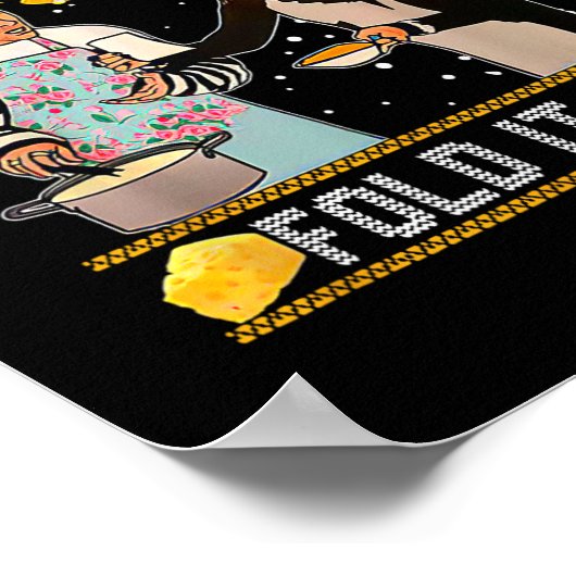 Je vouwt het gewoon in Kerstmis Poster (Hoek)