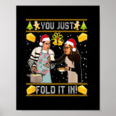 Je vouwt het gewoon in Kerstmis Poster (Voorkant)