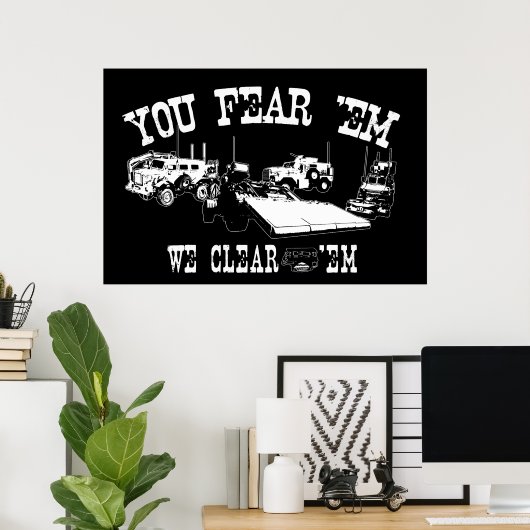 Je vreest dat Em... We wissen 'Em' Poster (Thuiskantoor)