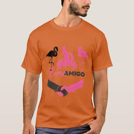 Je vriend is Flame of Life Amigo  T-shirt (Voorkant)