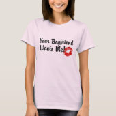 Je vriend wil me t-shirt (Voorkant)
