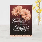 Je vriendelijkheid is een Bedankt voor Comfort sym Kaart (Gele Bloem)