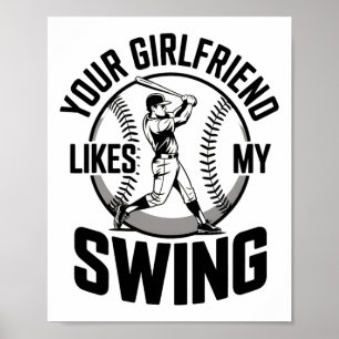 Je Vriendin houdt van mijn swing funny bysebyll-ci Poster