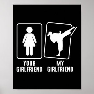 Je Vriendin Mijn Vriendin Mma Judo Tkw Kung Fu Poster