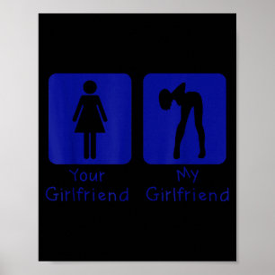 Je vriendin Normaal - Mijn vriendin Y Grappige Jon Poster