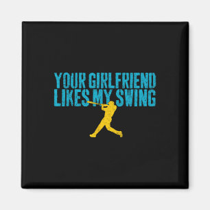 Je vriendin vindt mijn swing grappig Bysebyll  Magneet