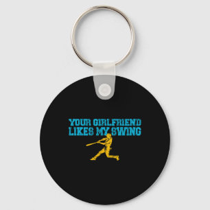 Je vriendin vindt mijn swing vintage grappig Byseb Sleutelhanger
