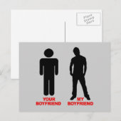 Je vriendje. Mijn vriend. Briefkaart (Voorkant / Achterkant)