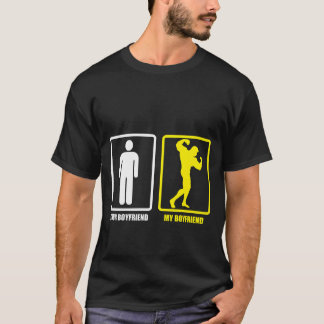 Je vriendje Mijn vriendje Bodybuilder vriend T-shirt