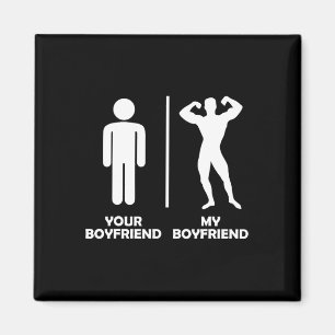 Je vriendje vs mijn grappige bodybuilding sportsch magneet