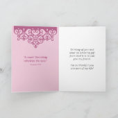 Je vriendschap is een buitengewone zegening kaart (Binnen)