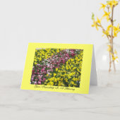 Je vriendschap is een zegen kaart (Gele Bloem)