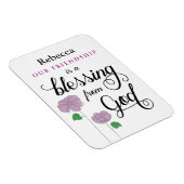 Je vriendschap is een zegen van God Magnet. Magneet (Rechterzijde)