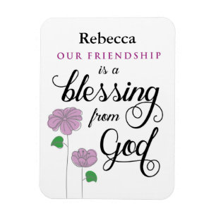 Je vriendschap is een zegen van God Magnet. Magneet