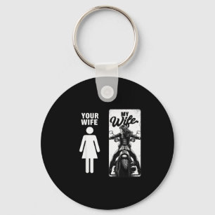 Je vrouw is simpel Mijn vrouw Biker vrouw Valentij Sleutelhanger