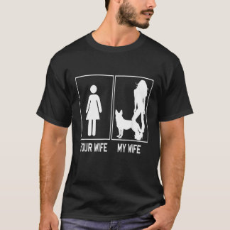Je vrouw mijn vrouw Duitse herder voor echtgenoot T-shirt