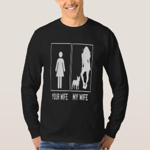 Je Vrouw Mijn Vrouw Franse Bulldog Franse Bulldog T-shirt