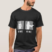 je vrouw mijn vrouw t-shirts (Voorkant)