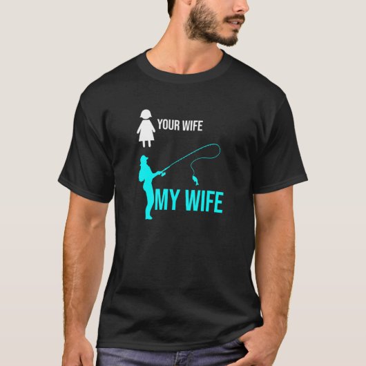 Je vrouw m'n vrouw... ik Viste. T-shirt (Voorkant)