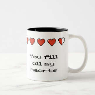 Je vult al mijn harten tweekleurige koffiemok