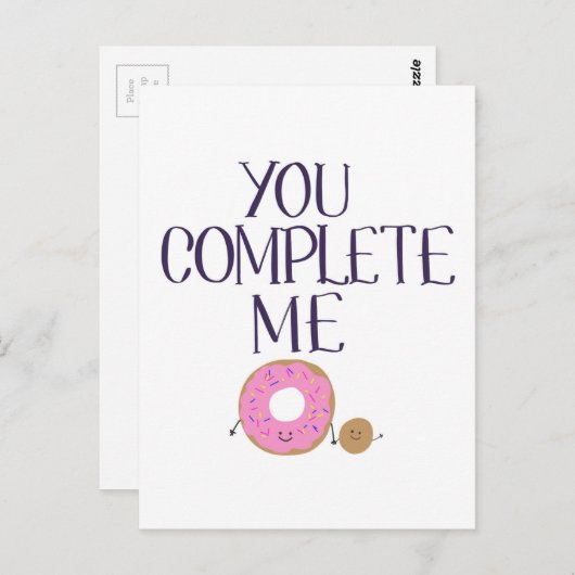 Je vult me in briefkaart (Voorkant / Achterkant)