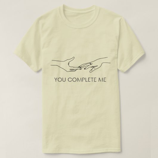 Je vult me in t-shirt (Design voorkant)