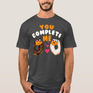 Je vult me Love Donut koppel Valentijnsdag in T-shirt