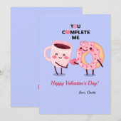 Je vult me Valentijnsdag-kaart in Feestdagenkaart (Voorkant / Achterkant)